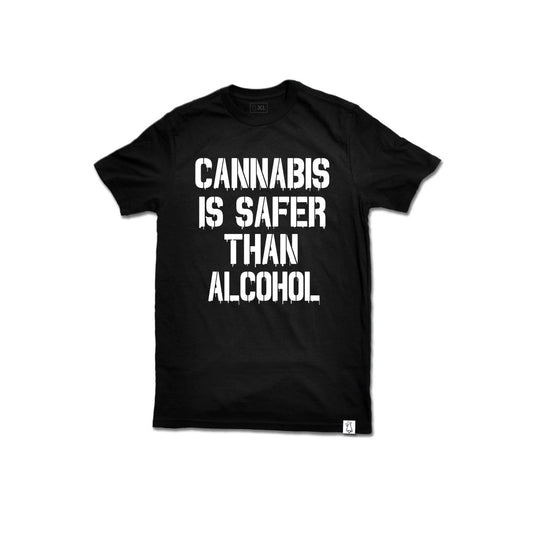 Canna Is Safer Than Alcohol T Shirt - Evergreen Kings - Shirts