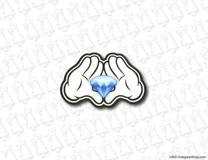 Diamond Hands Sticker - Evergreen Kings - Sticker