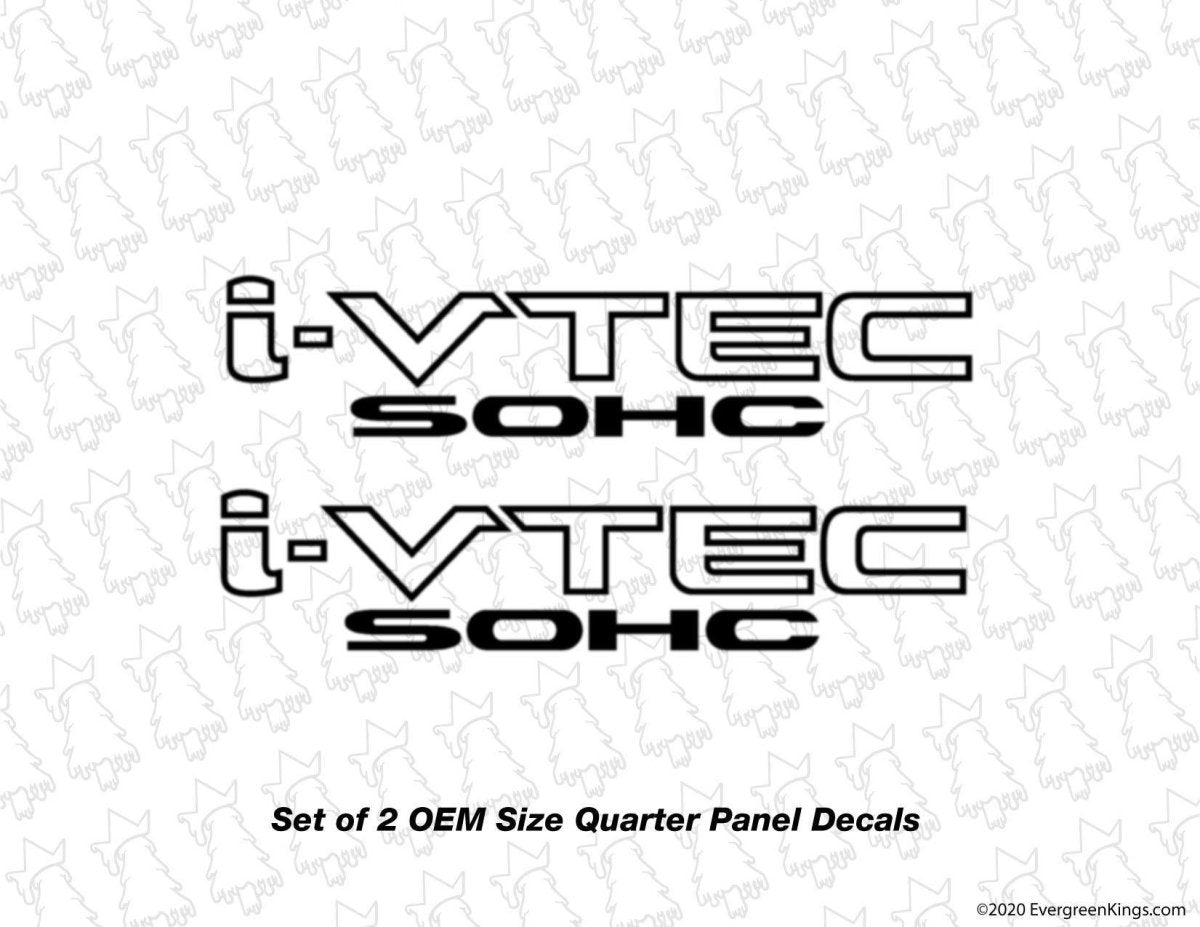 i-Vtec SOHC Decal Set - Evergreen Kings - Decals