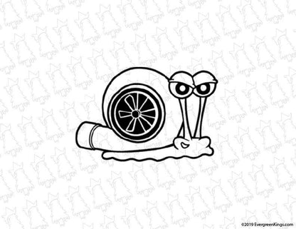 Turbo Snail Gary Decal - Evergreen Kings - Vehicle Decals